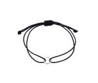 Circle with Black Nylon Bracelet BRS-1256